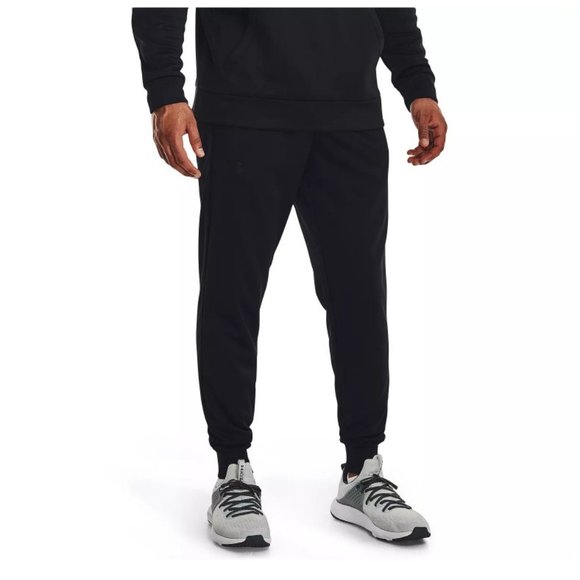 UNDER‎ ARMOUR Men's Fleece Jogger Pants Loose Stretch Waist Black Size XL - Picture 1 of 1